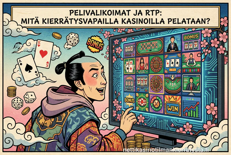 Pelivalikoimat ja RTP: Mitä kierrätysvapailla kasinoilla pelataan?